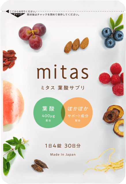 mitas葉酸サプリの商品ロゴ